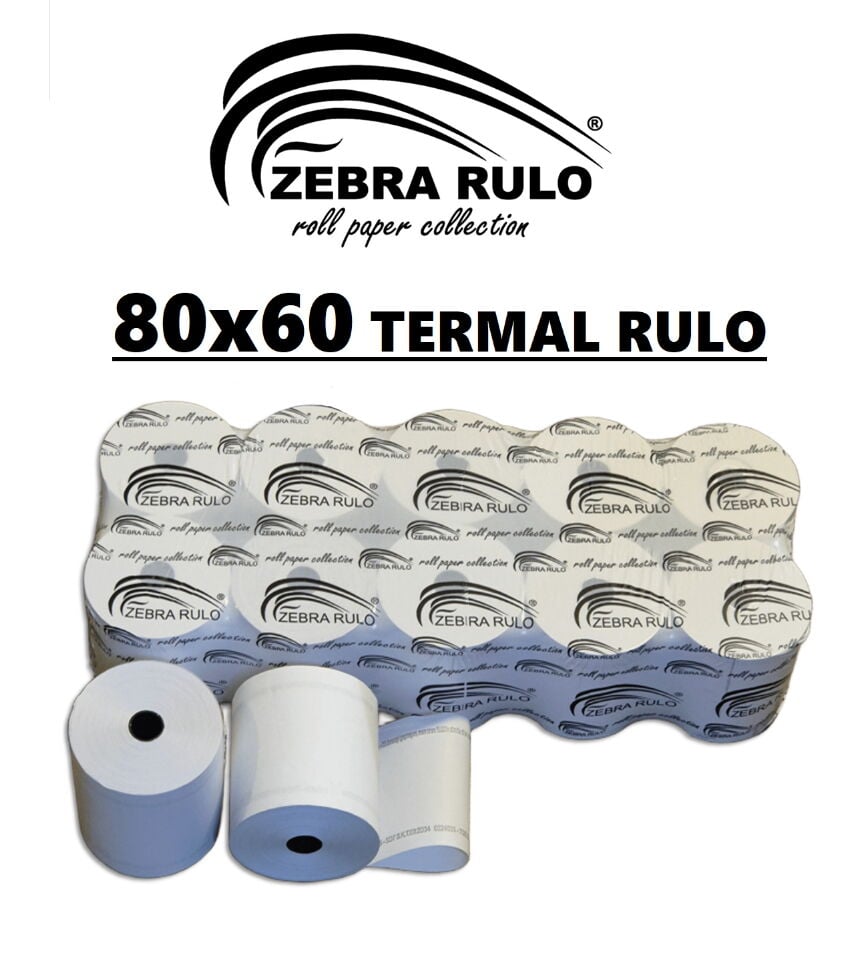 80x60m Termal Rulo Yazarkasa Yazıcı Adisyon Rulosu 80*60 Termal rulo