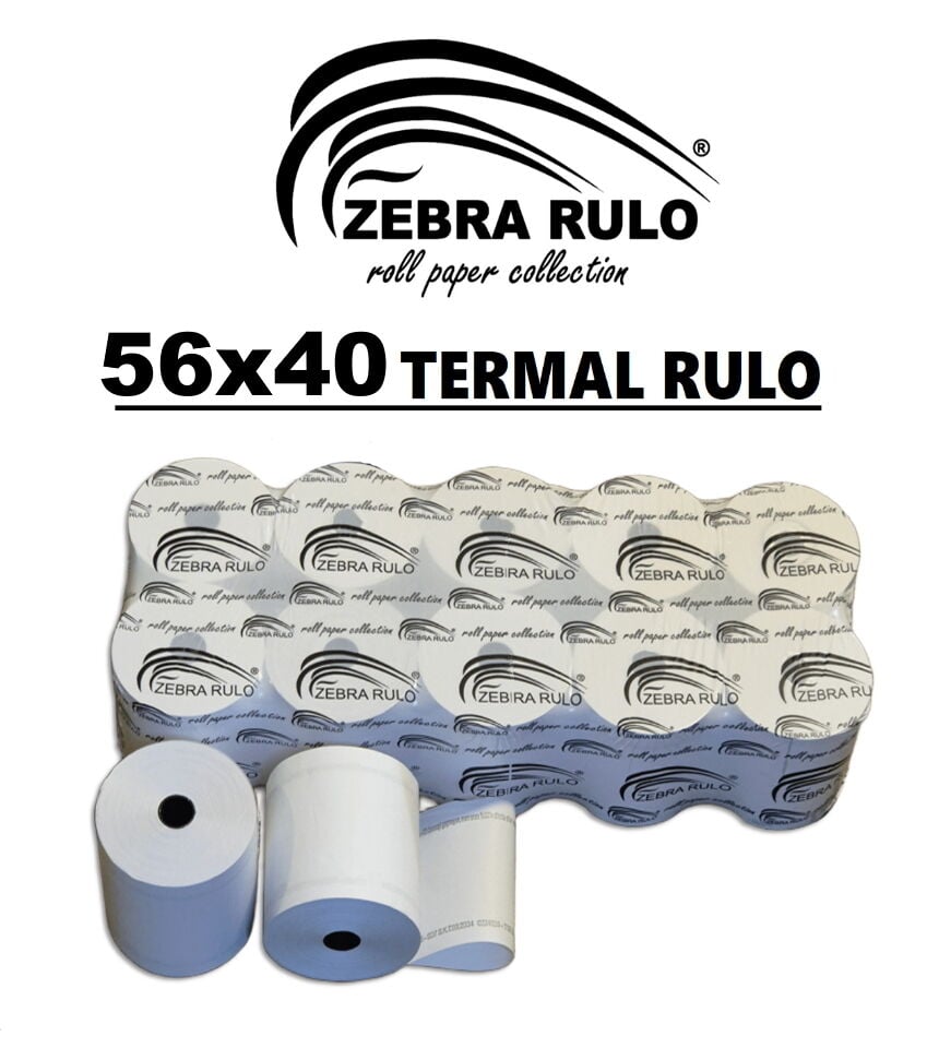 56x40m Pos Rulosu Pompa, Sıramatik Yeninesil Yazarkasa 56*40 Termal Rulo ZEBRA RULO