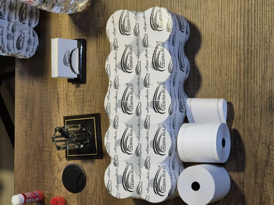 58x50m Akaryakıt Pompa Rulosu, Sıramatik Rulosu, 58x50 Zebra Rulo