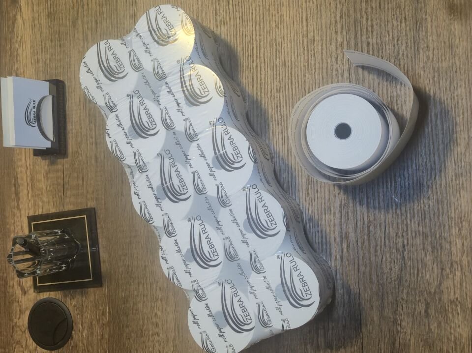 58x60m Akaryakıt Pompa Rulosu, Sıramatik Rulosu, 58*60 Zebra Rulo