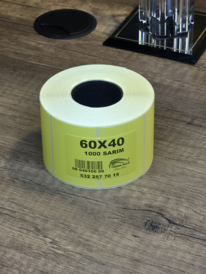 60x40 Termal Eczane Etiketi 1000, 40x60 Termal Eczane etiketi 40*60mm