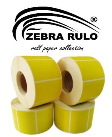40x60mm TAM 1000 Sarım Termal Eczane Etiketi, Sarı Zemin Termal Etiket (60mmx40mm)