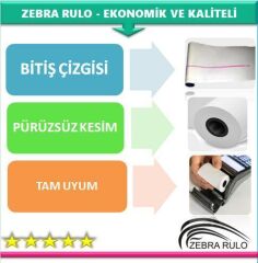 75x25m Zebra İMZ 320 Mobil Taşınabilir Termal Yazıcı Rulosu 75*25m 50 ADET
