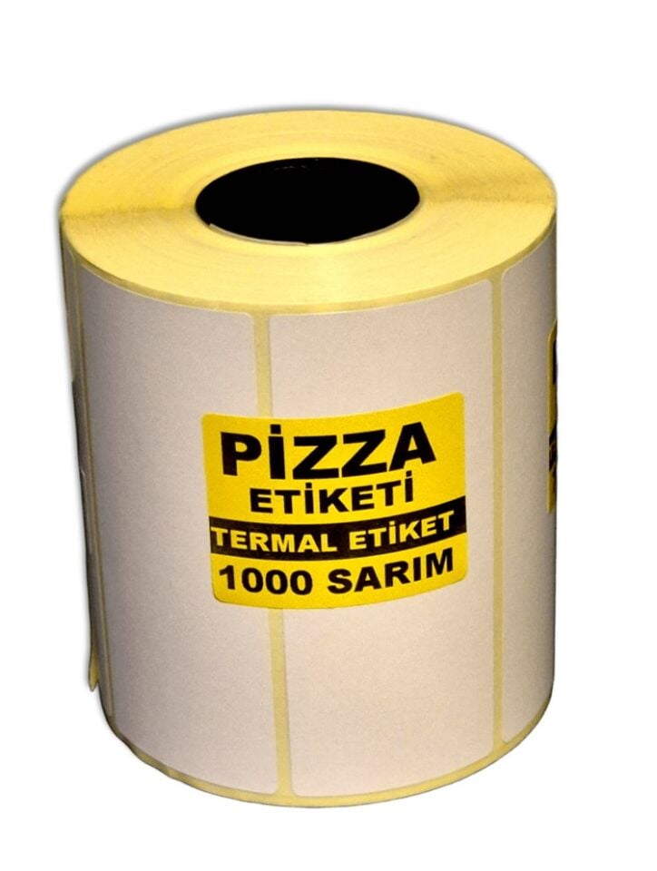 PİZZA ADİSYON  ETİKETİ 104X45 1000 SARIM