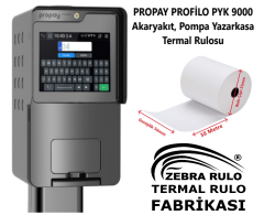 56x38m Pos Rulosu Profilo Pompa, Akaryakıt (56x53mm Çap) Yeninesil Yazarkasa Termal Rulo ZEBRA RULO (Üreticiden)