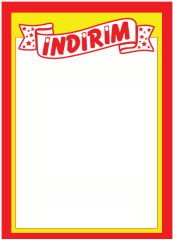 30X45 MARKET İNDİRİM ETİKETİK 115 GR KUŞE