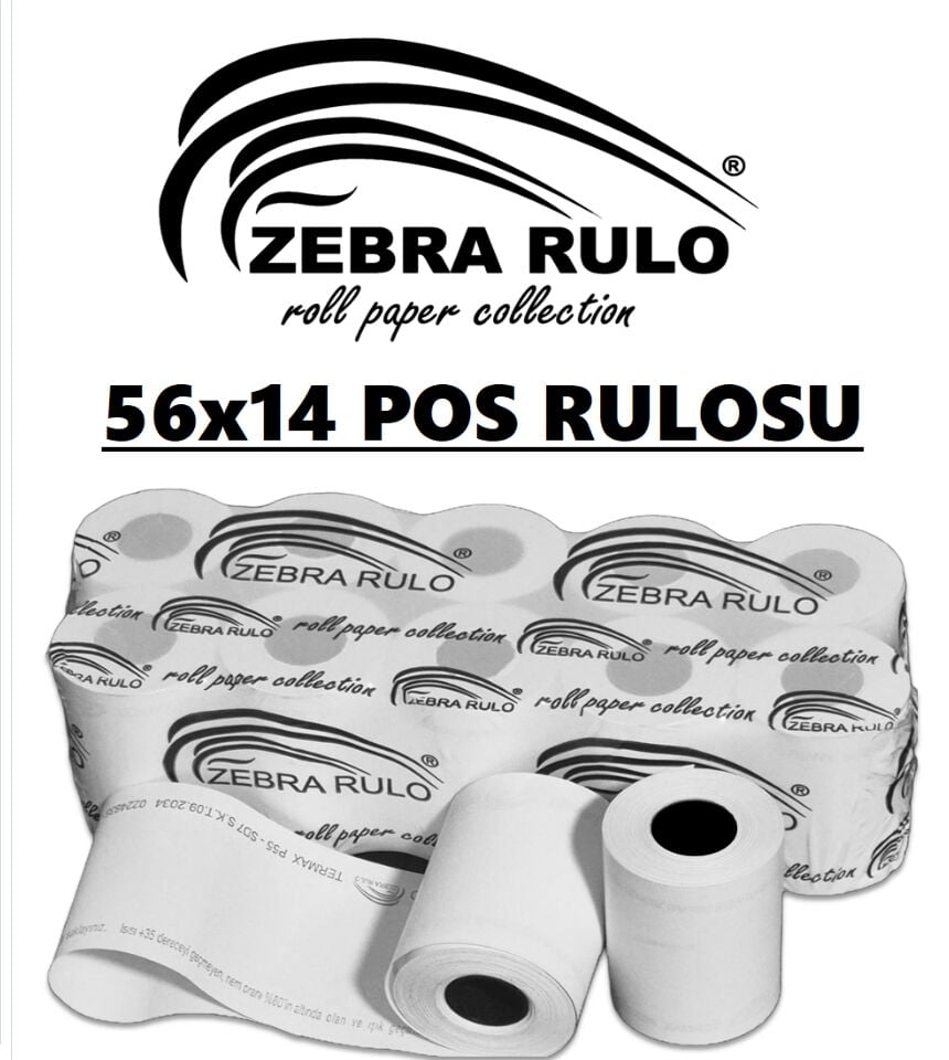 56x14m Pos Rulosu ve Yazarkasa Rulosu 56*14 pos rulosu